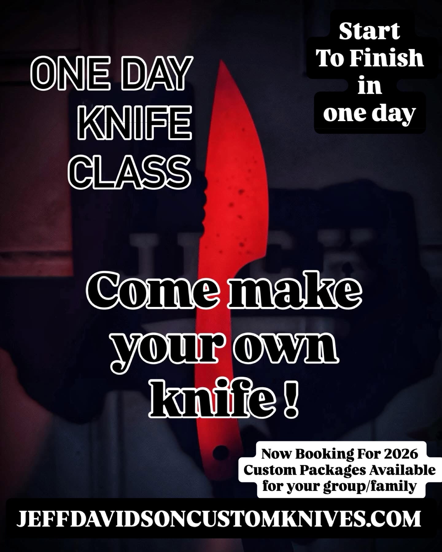 One Day Blacksmith Knife Class